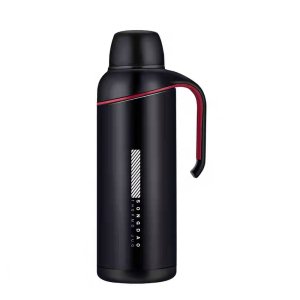 松道 保温壶 不锈钢大容量便携车载旅行保温杯热水壶暖水壶热水瓶暖瓶暖壶保温水壶8系列黑色1500ml