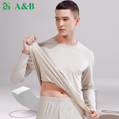AB男士内衣秋衣秋裤套装春秋打底冬天保暖薄款内穿保暖内衣R943