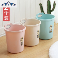 大号家用塑料卡通垃圾桶纸篓客厅卧室厨房办公室厕所无盖创意 三维工匠