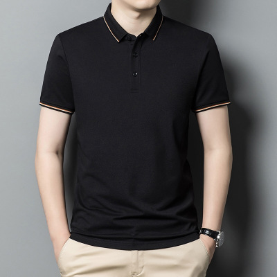 2026年POLO衫速干短袖冰爽夏款男中年翻领T恤潮牌爸爸装纯色薄款