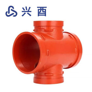 兴酉 沟槽卡箍四通 DN150(外径165) 个