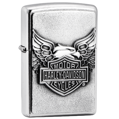 美国ZIPPO打火机芝宝哈雷铁鹰章20230哈雷铁鹰章