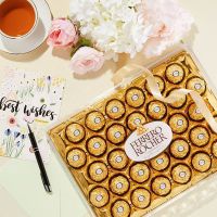 费列罗(FERRERO)榛果威化糖果巧克力制品32粒礼盒装