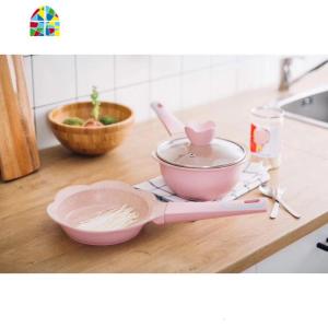 家居好伴侣~韩国不粘锅 可选小奶锅/炒锅/汤锅 FENGHOU 小奶锅一套清新蓝预售30天送勺