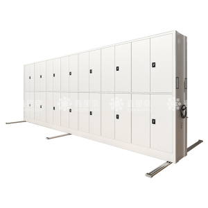 鑫星奈 手摇密集架移动档案柜钢制轨道密集柜 一列7组