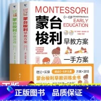 [正版]蒙台梭利早教训练全书方案+游戏全套2册 0-6岁儿童早教全书培养宝宝专注力训练幼儿思维开发书籍蒙特梭利蒙氏家庭