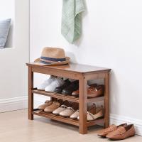 森美人可坐鞋架多层简易口防尘鞋柜家用室内好看经济型换鞋凳置物架竹