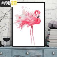 三维工匠十字绣客厅2019新款线绣小幅火烈鸟卧室情侣一对手工简 埃及棉线绣新款[单件4080][送工具包]53*75厘米