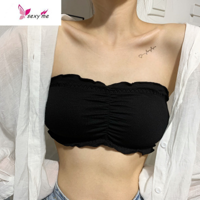 夏季2020新款韩版无钢圈抹胸女薄款运动美背内衣性感无痕打底裹胸FISHBASKET