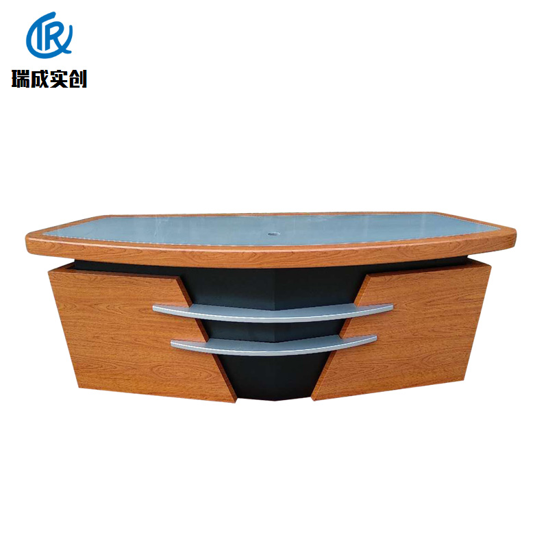 厂家直销电视台播音桌 主持人直播桌 新闻演播台 媒体室导播桌