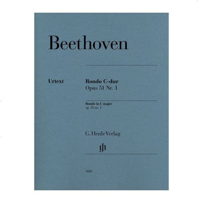 亨乐原版乐谱书贝多芬C大调回旋曲Op51Nos1钢琴独奏谱BeethovenRondoCmaj
