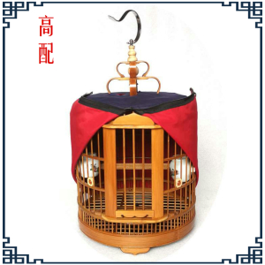 笼竹制老竹鸟笼大号八哥画眉笼鸟笼子小号小型鹦鹉家用手工