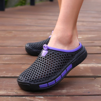 SEMBOSR拖鞋女2018情侣鞋外出拖鞋居家外穿凉鞋室外休闲洞洞鞋一脚蹬套脚沙滩鞋