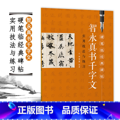 [正版]硬笔临经典碑帖 智永真书千字文 硬笔书法行书练字帖初学者入门成人学生 笔画偏旁结构解析实用技法与练习 江西美术