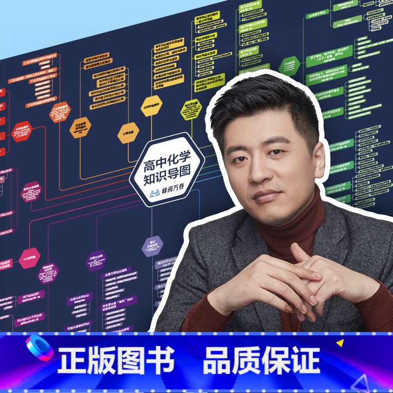 高中化学知识导图 高中通用 [正版]张雪峰高中知识导图挂图海报高中语文数学英语历史物理化学生物政治知识点思维导图高考复习