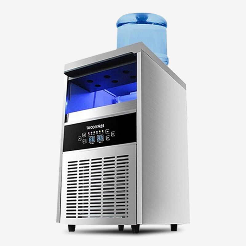 乐创(lecon)制冰机商用制冰机冰块机奶茶店全自动大型方冰机大型 55冰格-70KG GS-XB-180Z