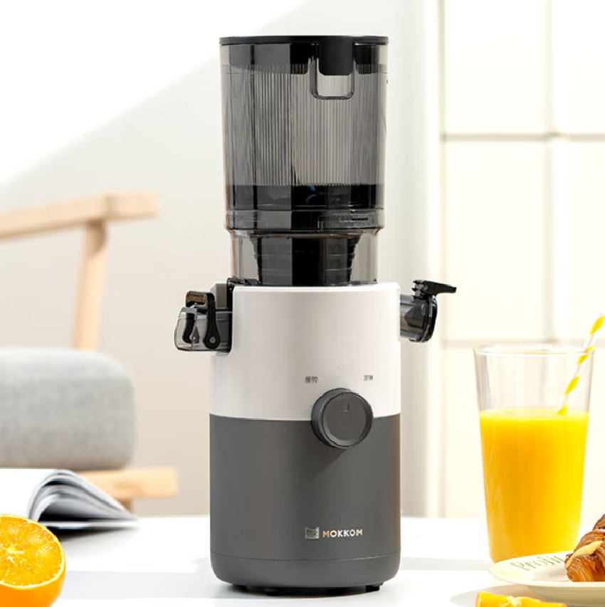 MOKKOM磨客1100ml榨汁机原汁机 大口径汁渣分离多功能水果蔬菜免切鲜榨炸果汁机H7-W