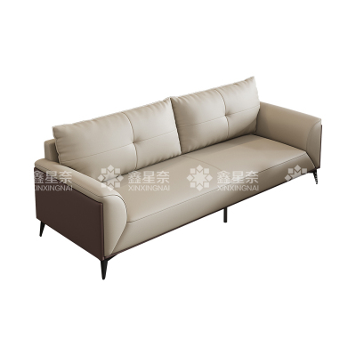 鑫星奈 XXN4031236简约办公沙发商务会客洽谈沙发 西皮三人位