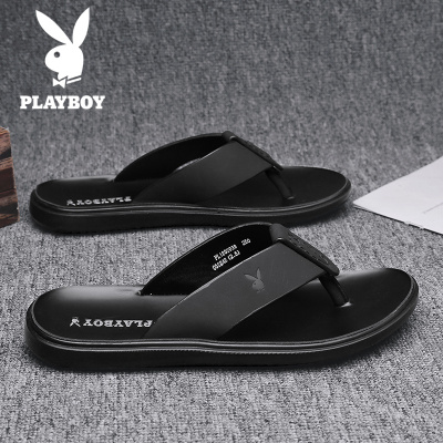 花花公子人字拖男外穿沙滩凉拖夏天开车防滑拖鞋防臭户外凉鞋帅气潮牌男式鞋子潮男款时尚百搭男士休闲鞋