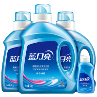 蓝月亮 机洗洗衣液4瓶套装 亮白薰2kg+亮白薰1kg*2+白兰80g 亮白增艳 轻松洁净 持久亮丽 护衣护色