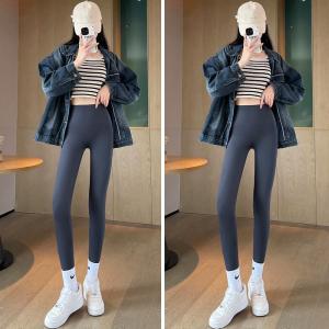 鲨鱼裤女外穿2026春秋季新款高腰提臀紧身无痕瑜伽薄款九分打底裤