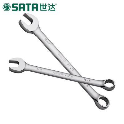 世达(SATA)全抛光两用扳手 开口扳手梅花两用扳手 14mm 40209 1把(2把起订)