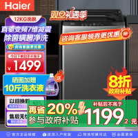 海尔(Haier) 12公斤 变频 全自动 波轮洗衣机 超净洗 除菌除螨 政府补贴 自编程 XQB120-BZ20L0