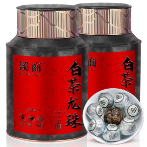 白茶寿眉龙珠福鼎白茶福鼎老白茶叶寿眉高山茶叶太姥山老白茶罐装
