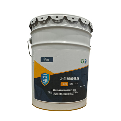悦辉聚 水性醇酸磁漆 白色 12KG 桶