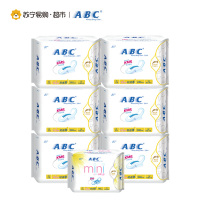 ABC日用卫生巾 轻透薄棉柔240mm*8片*4 送迷你巾1包（含KMS健康配方）