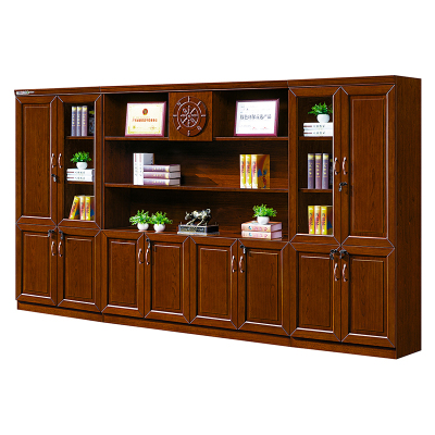 臻远 ZY051433 木质文件柜展示柜油漆贴木皮资料柜书柜 组合柜