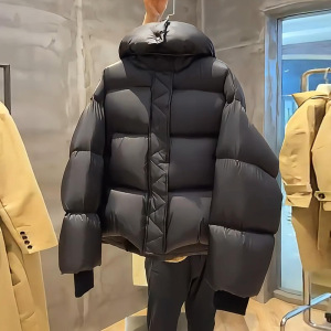 2025年冬季新款高品质超厚短款宽松棉衣棉服小个子连帽面包服外套