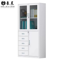 豪晨 偏五斗文件柜 1800*850*390mm 个