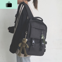 工装书包女韩版高中大学生大容量15.6寸电脑背包男时尚潮流双肩包NEW LAKE