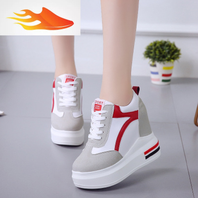 红色内增高女鞋休闲鞋排行榜