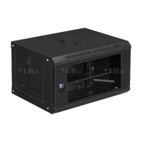 翌嘉 YJ5011642壁挂网络机柜网线理线柜 6u玻璃门黑色