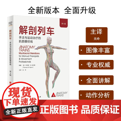 解剖列车 手法与运动治疗的肌筋膜经线 第4版 新版上市 筋膜释放技术 筋膜研究在躯体训练中的应用 北京科学技术