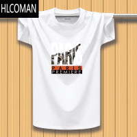 HLCOMAN夏天丝光棉短袖T恤男青年圆领宽松休闲印花潮牌痞帅体恤上衣