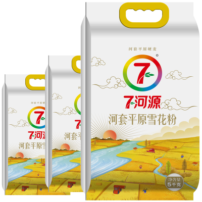 七河源平原雪花粉5kg*3袋