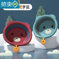 敬平3个装2儿童可折叠洗脸盆卡通初新生婴儿专用品屁屁宝宝家用小盆子