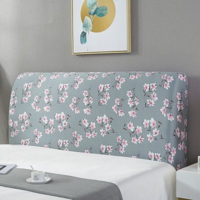 床头罩套床头套软包防尘罩靠背罩子保护套1.8米弹力布1.5床北欧风 繁花朵朵 2.0米(适合1.9-2.1米床头使用)