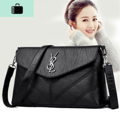 女包2020新款包包女士简约大气大容量单肩包斜挎包小包中年妈妈包NEW LAKE女斜挎包