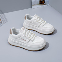 秋季新款透气ins潮韩版皮面鞋女学生街拍跑步运动休闲鞋