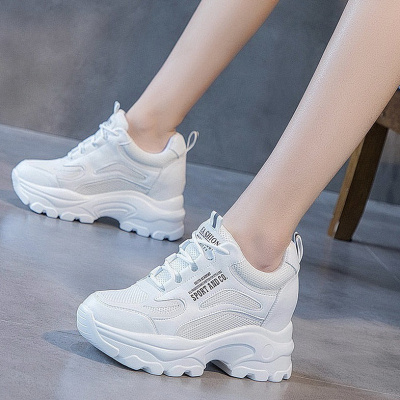 苏芈老爹鞋女鞋2021春夏季新款潮鞋网面百搭款休闲运动内增高