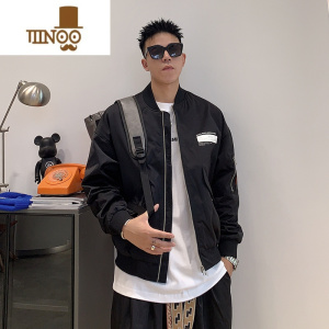 YANXU飞行夹克外套男潮牌痞帅棒球服美式休闲百搭立领高端上衣男