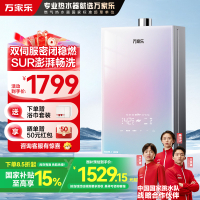万家乐 安睡洗燃气热水器16升天然气下置风机密闭稳燃舱增容全景玻璃屏[彩虹系列] 伺服恒温JSQ30-16RG1(F)