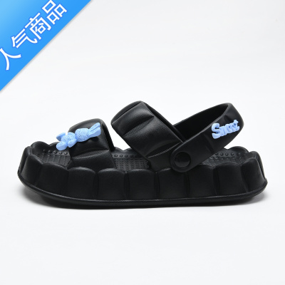 SUNTEK凉拖女款2023夏季防滑软底一字凉鞋踩屎感两穿一脚蹬休闲沙滩拖鞋