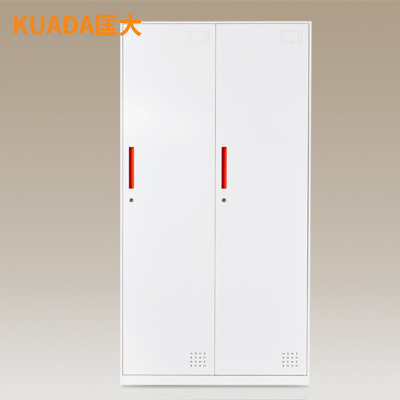 匡大更衣柜0.9米钢制窄边铁皮储物柜2门更衣柜KD-G1009
