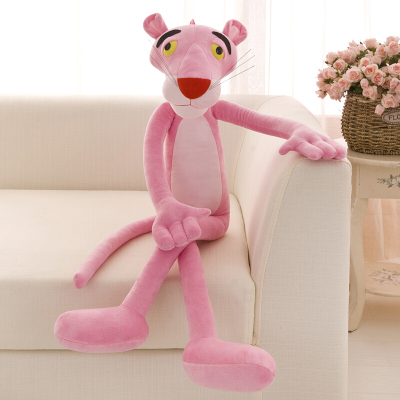 可爱达浪粉红豹公仔毛绒玩具顽皮豹跳跳虎超大号玩偶少女生日粉红豹经典款-80厘米(收藏送礼品)