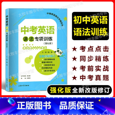 [正版]中考英语强化冲刺系列 中考英语语法专项训练(强化版) 全新改版修订 深度剖析语法 同步精练巩固 演习中考实战